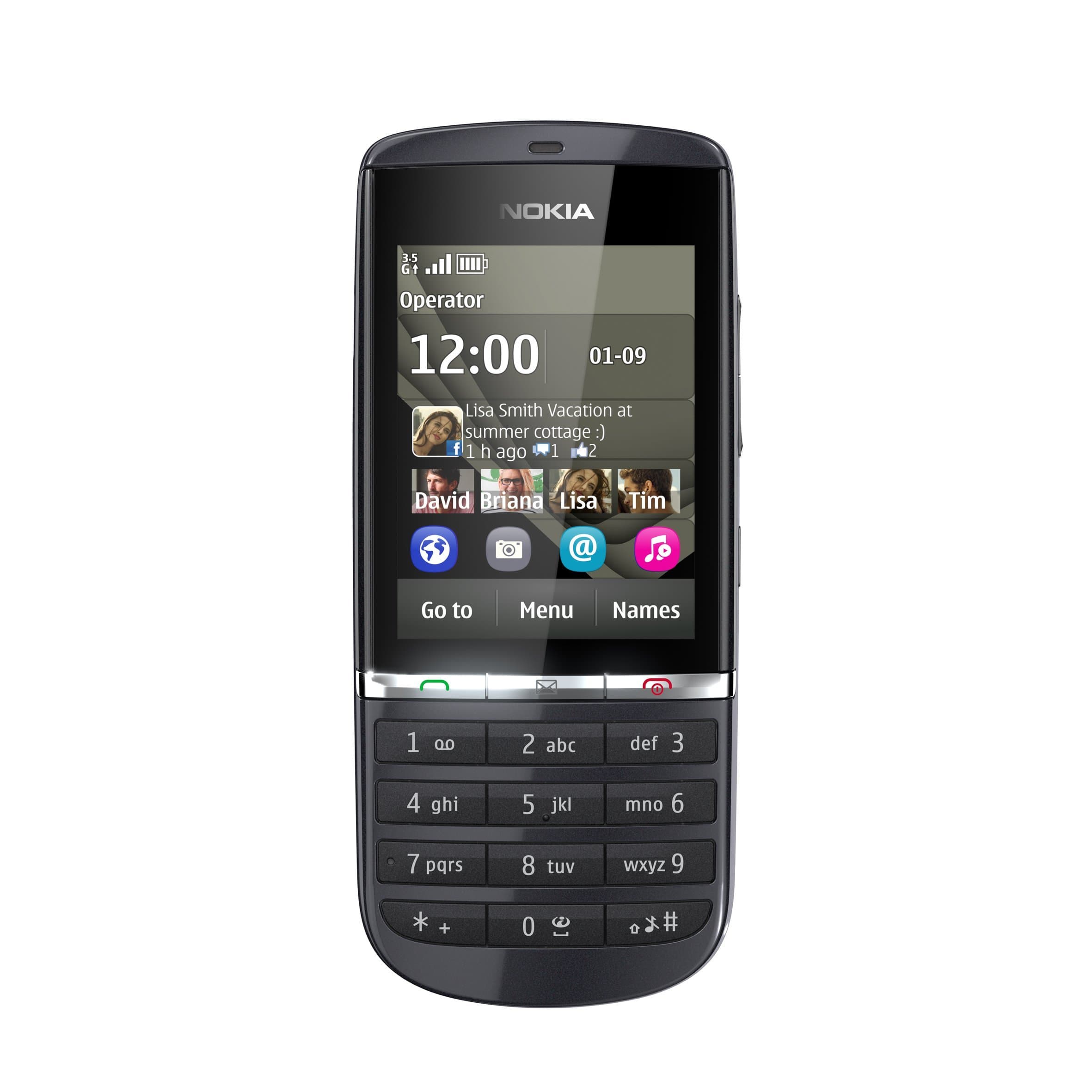 Nokia Asha 300 Sim Free Mobile Phone - Graphite