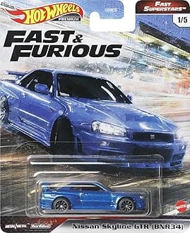 Hot Wheels Fast & Furious Collection of 1:64 Scale Vehicles from The Fast Film Franchise, Modern & Classic Cars, Great Gift for Collectors & Fans of The Movies