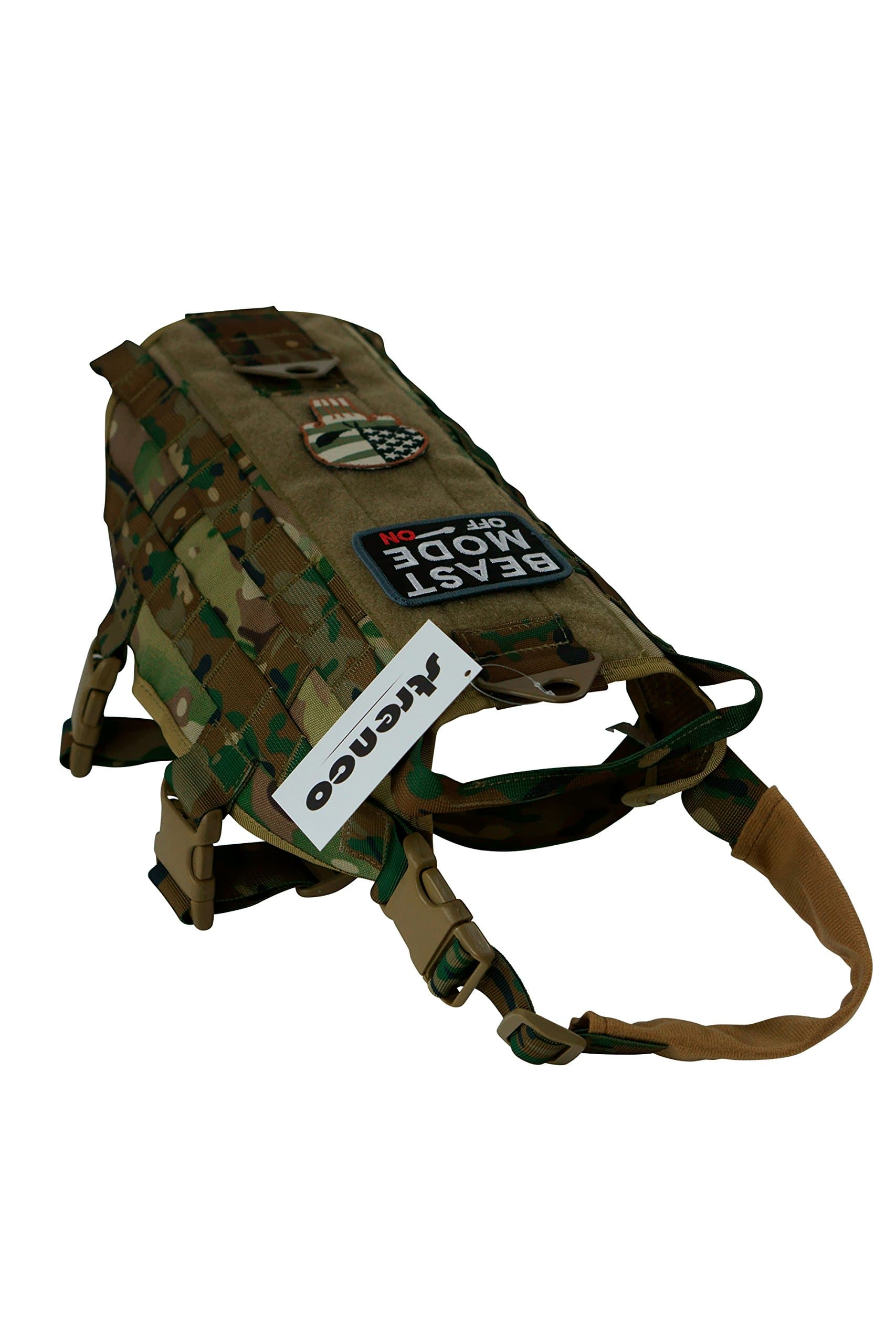 Tactical Training Dog Vest Harness (Camo, Large)