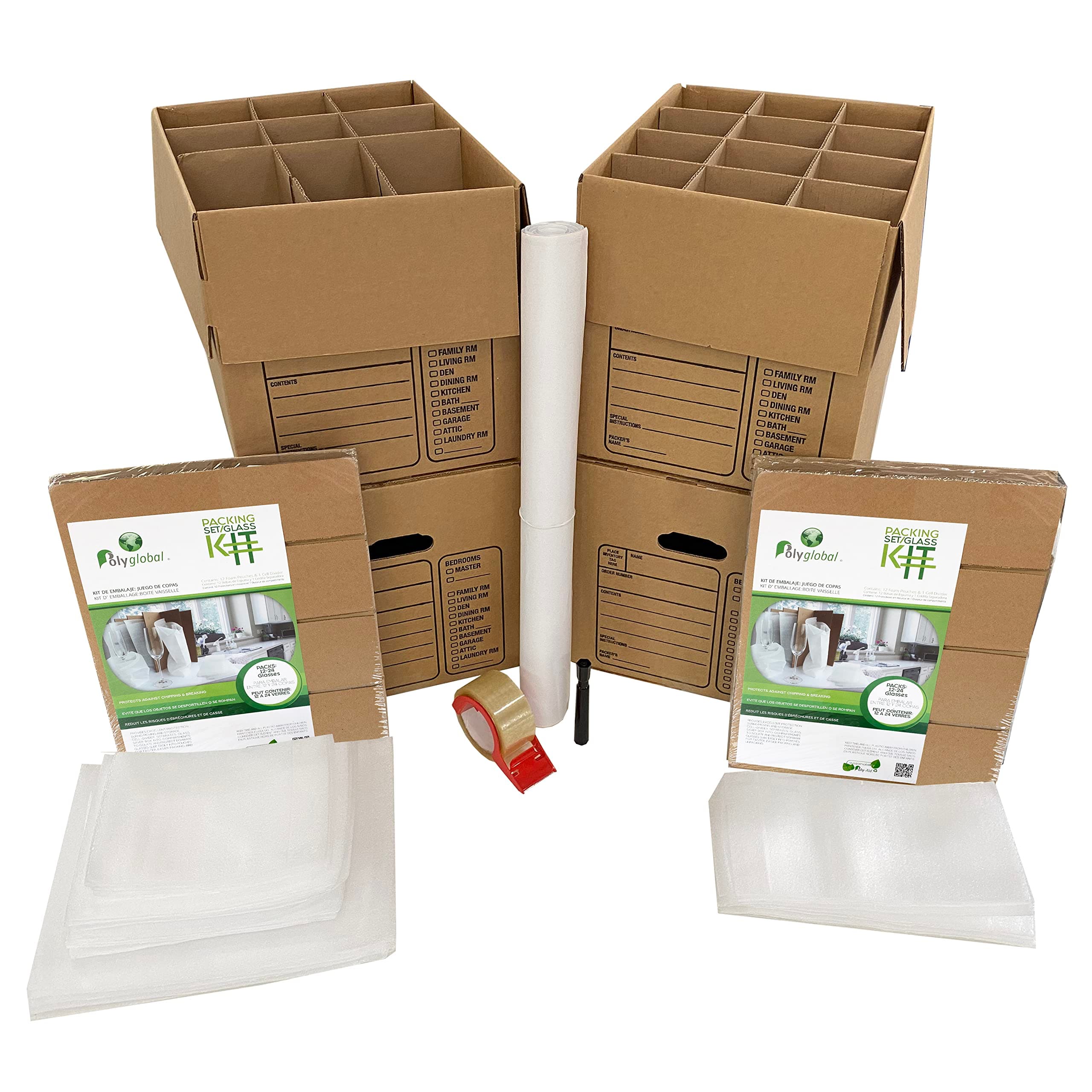 UBOXES Kitchen Moving Box Kit # 1 Moving Boxes & Moving Supplies