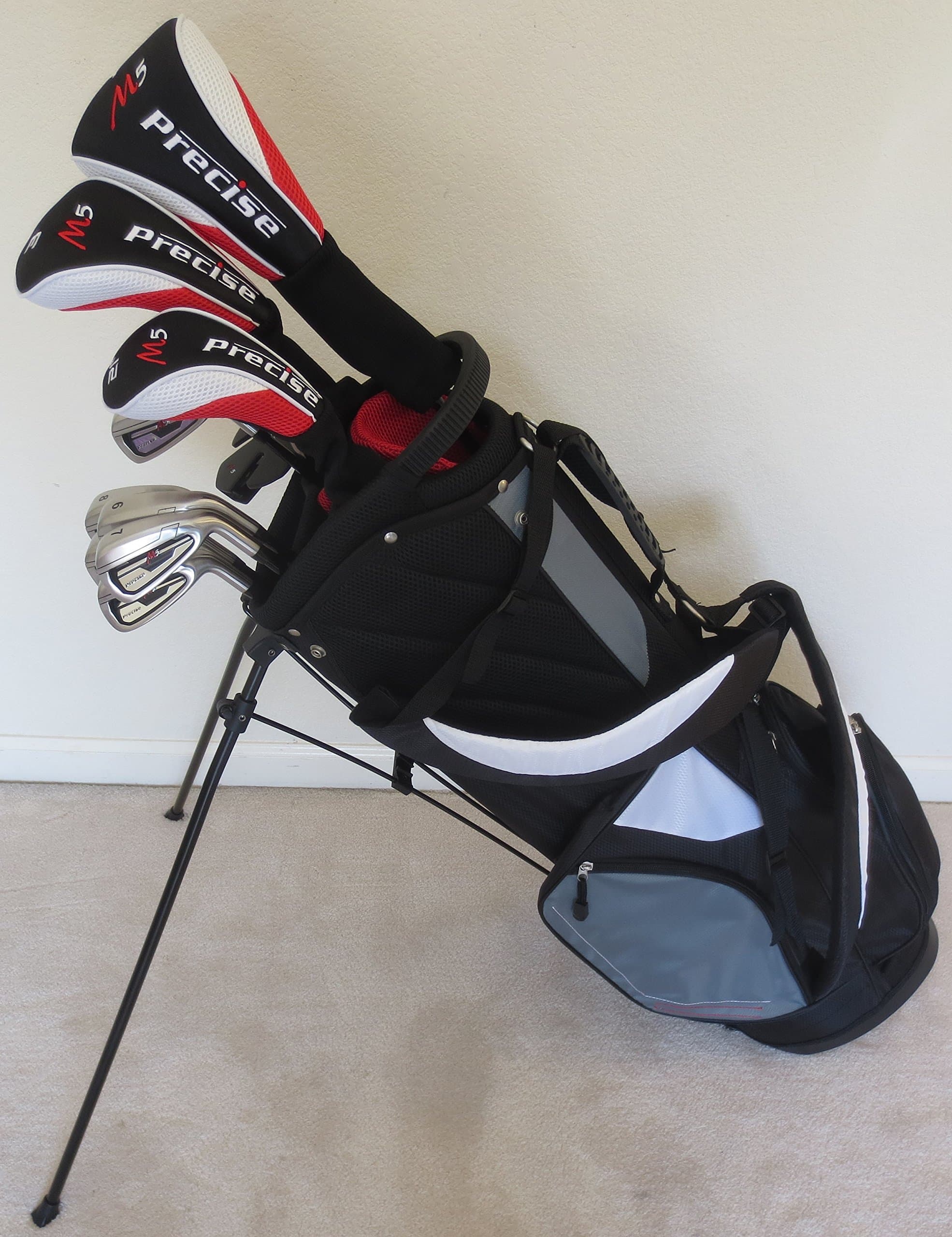 Complete Golf Club Set, Men’s, Regular Flex with Stand Bag, Graphite Shafts
